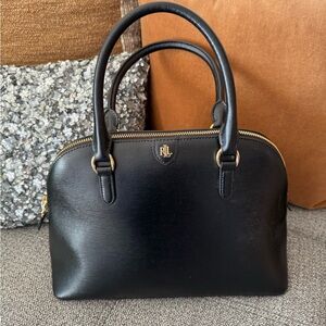 Lauren Ralph Lauren Black leather Satchel
